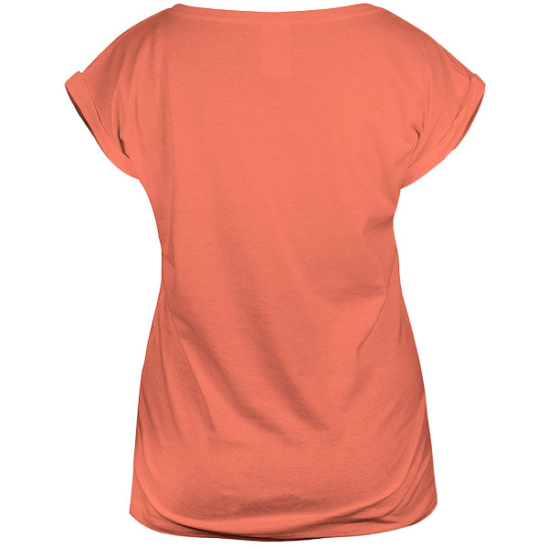 Camiseta Dobladillo en Mangas Mujer Trasero